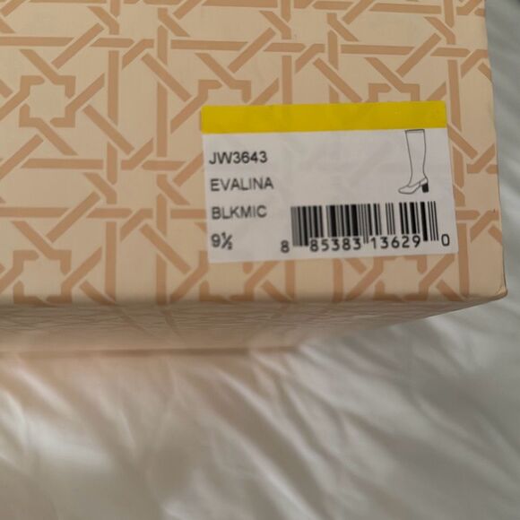 Jewel Badley Mischka Womens Black NWT Evalina Block Heel Boots 9.5 - Picture 15 of 16